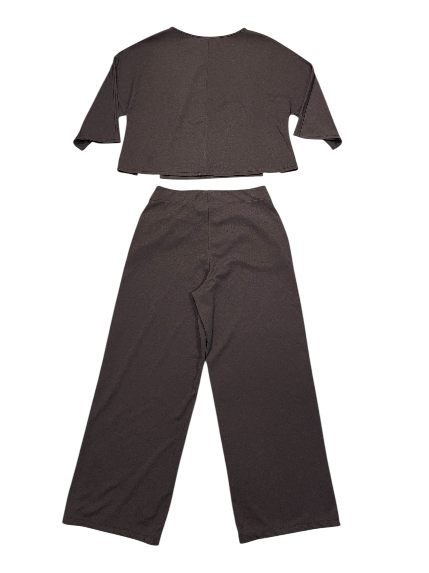 Pants Set 2Pc By Max Studio In Brown, Size:L