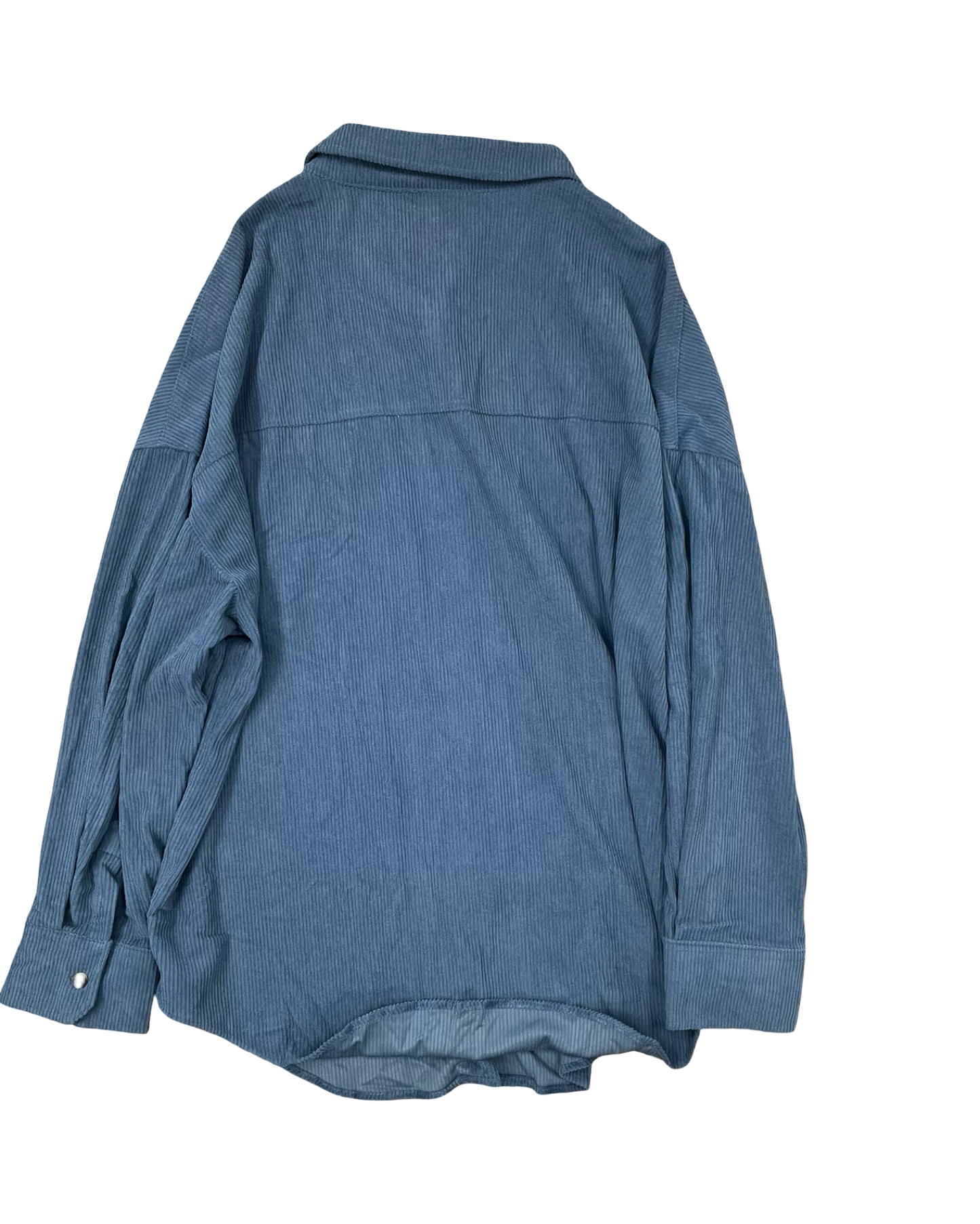 Jacket Shirt By Clothes Mentor In Blue, Size:2X