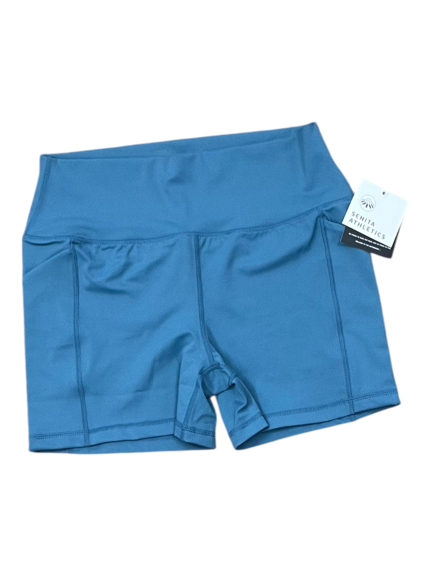 Athletic Shorts By Senita In Aqua, Size:M