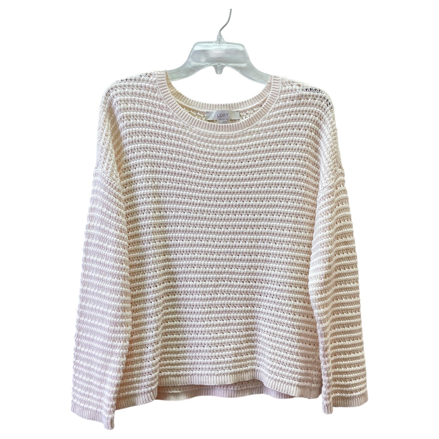 Sweater By Loft In Cream, Size:L