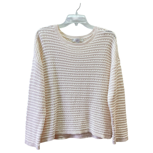 Sweater By Loft In Cream, Size:L
