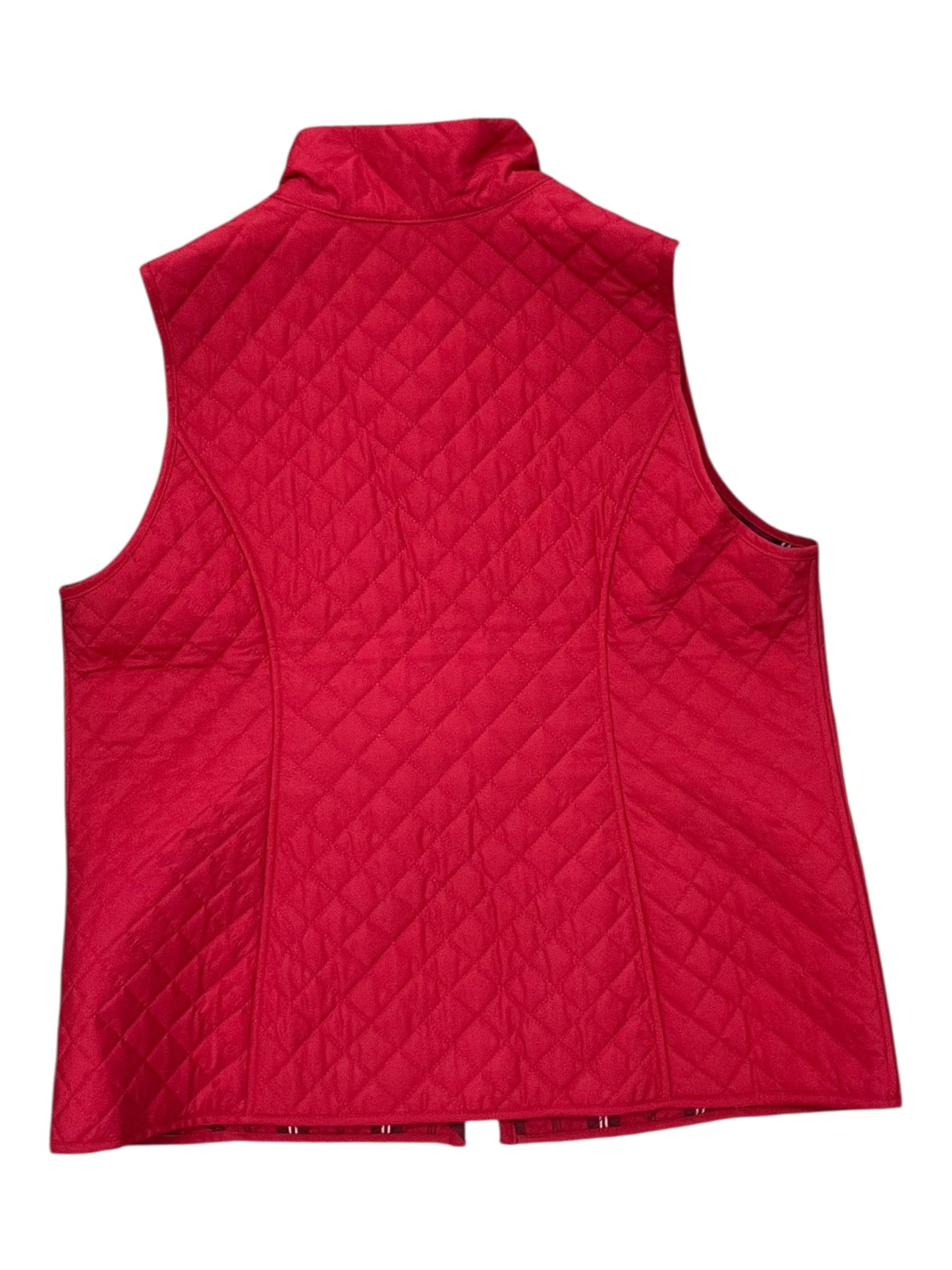 Vest Puffer & Quilted By Chicos In Red, Size:L