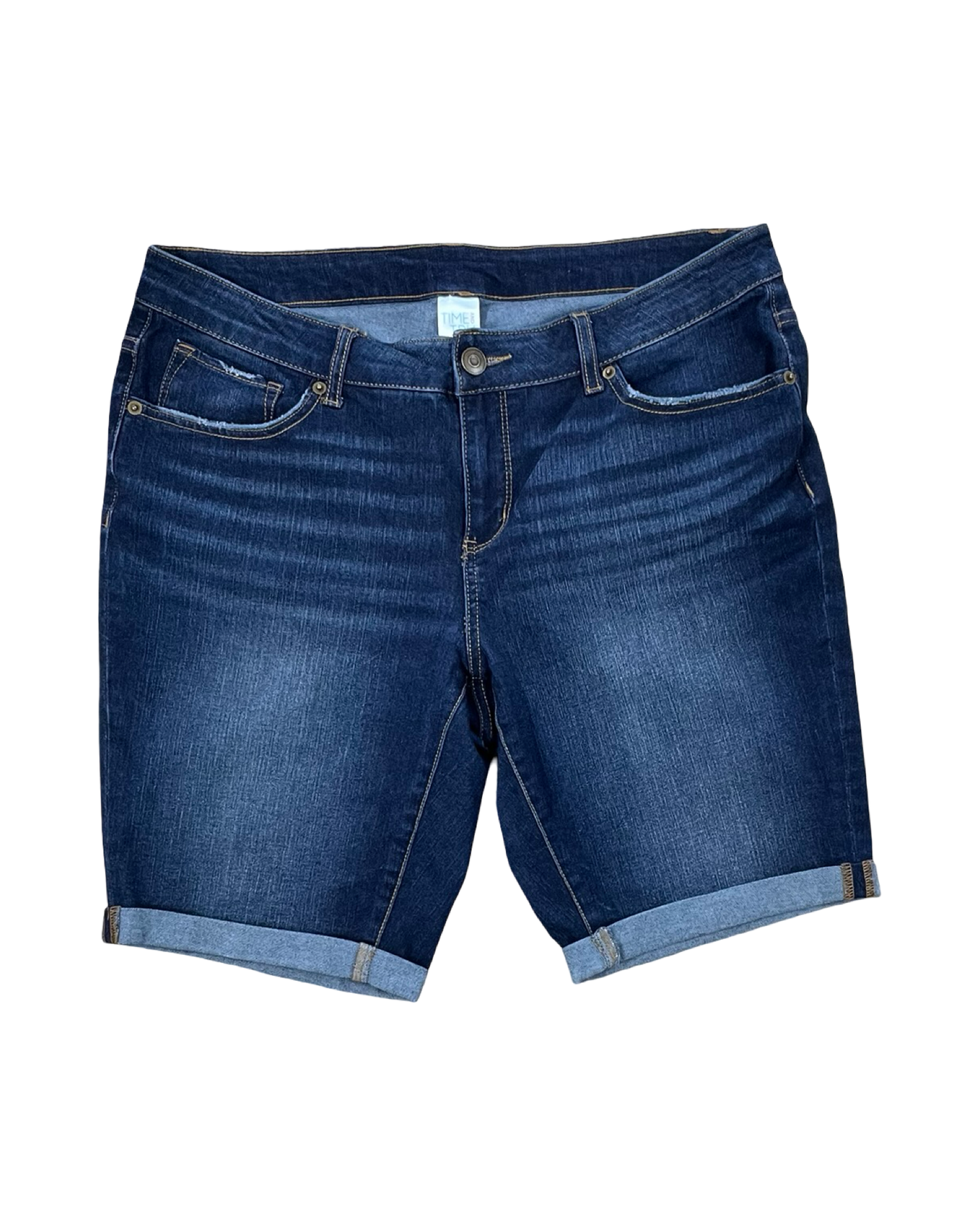Shorts By Time And Tru In Blue Denim, Size:14