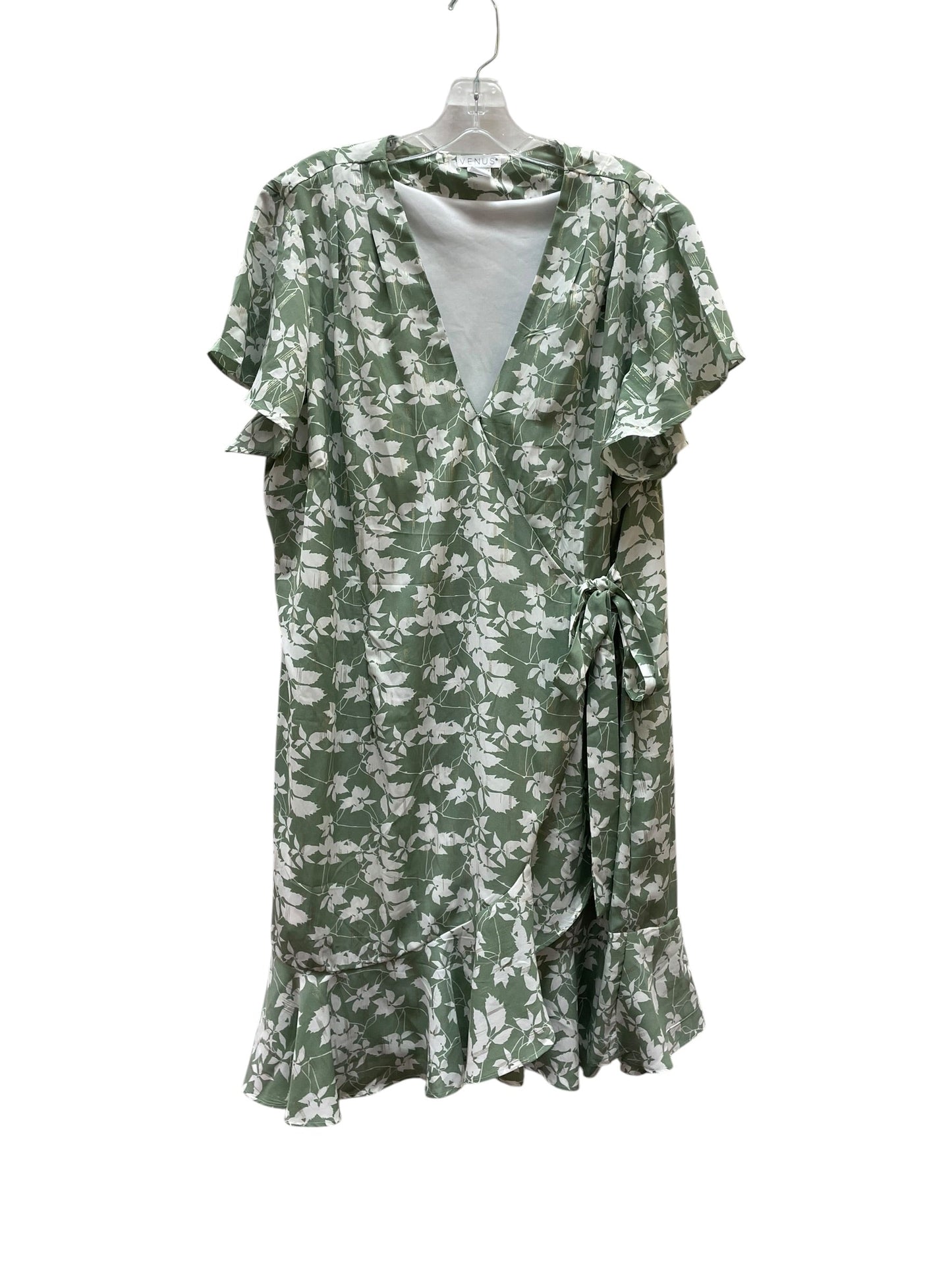 Dress Casual Short By Venus In Green, Size:18