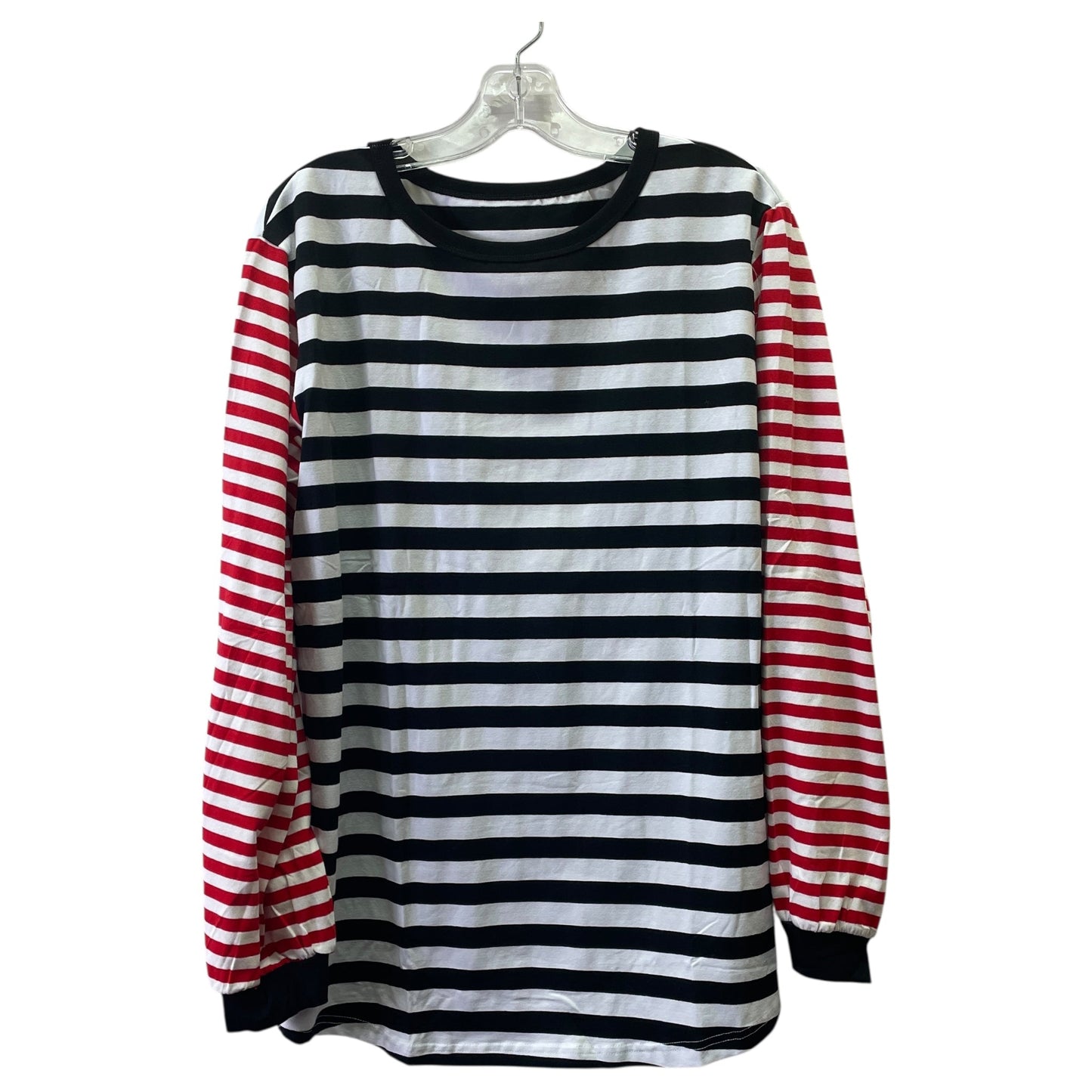 Top Ls Basic By Cme In Black & Red, Size:M