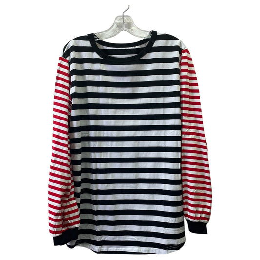 Top Ls Basic By Cme In Black & Red, Size:M