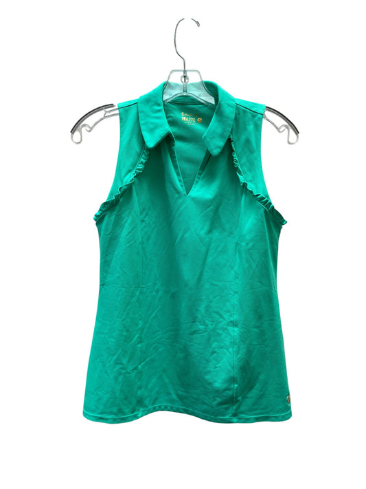 Top Sleeveless Designer By Lilly Pulitzer In Green, Size:S