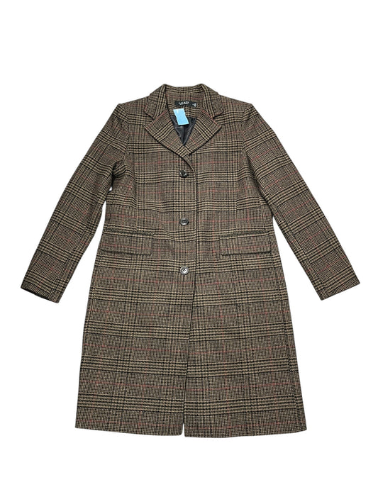 Coat Trench Coat By Lauren By Ralph Lauren In Plaid Pattern, Size:M