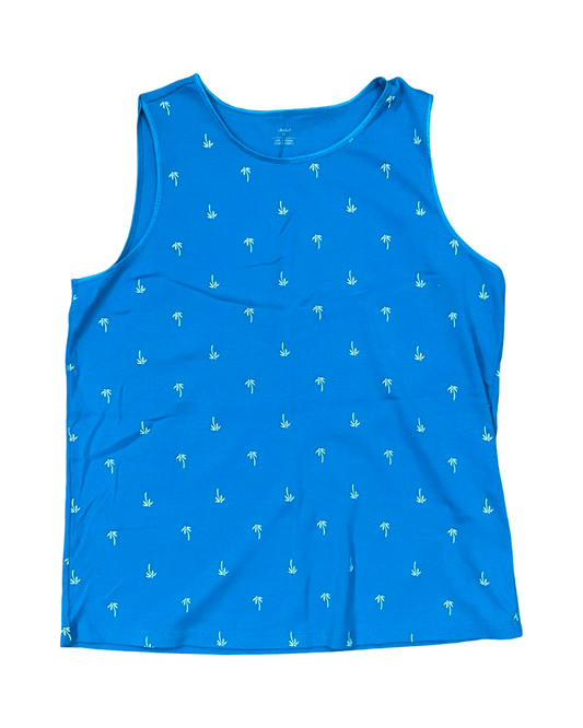 Top Sleeveless By Cj Banks In Teal, Size:1X