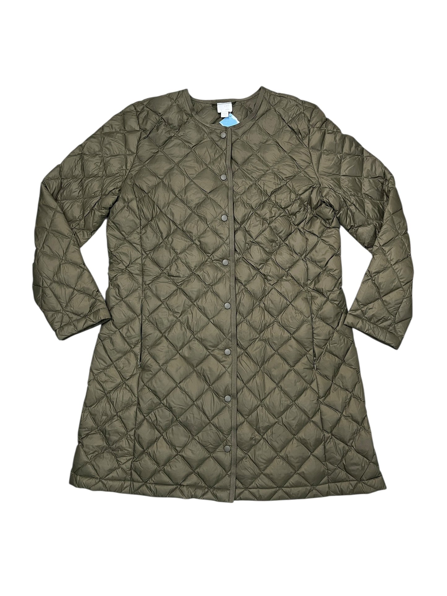 Jacket Puffer & Quilted By J. Jill In Green, Size:Mp