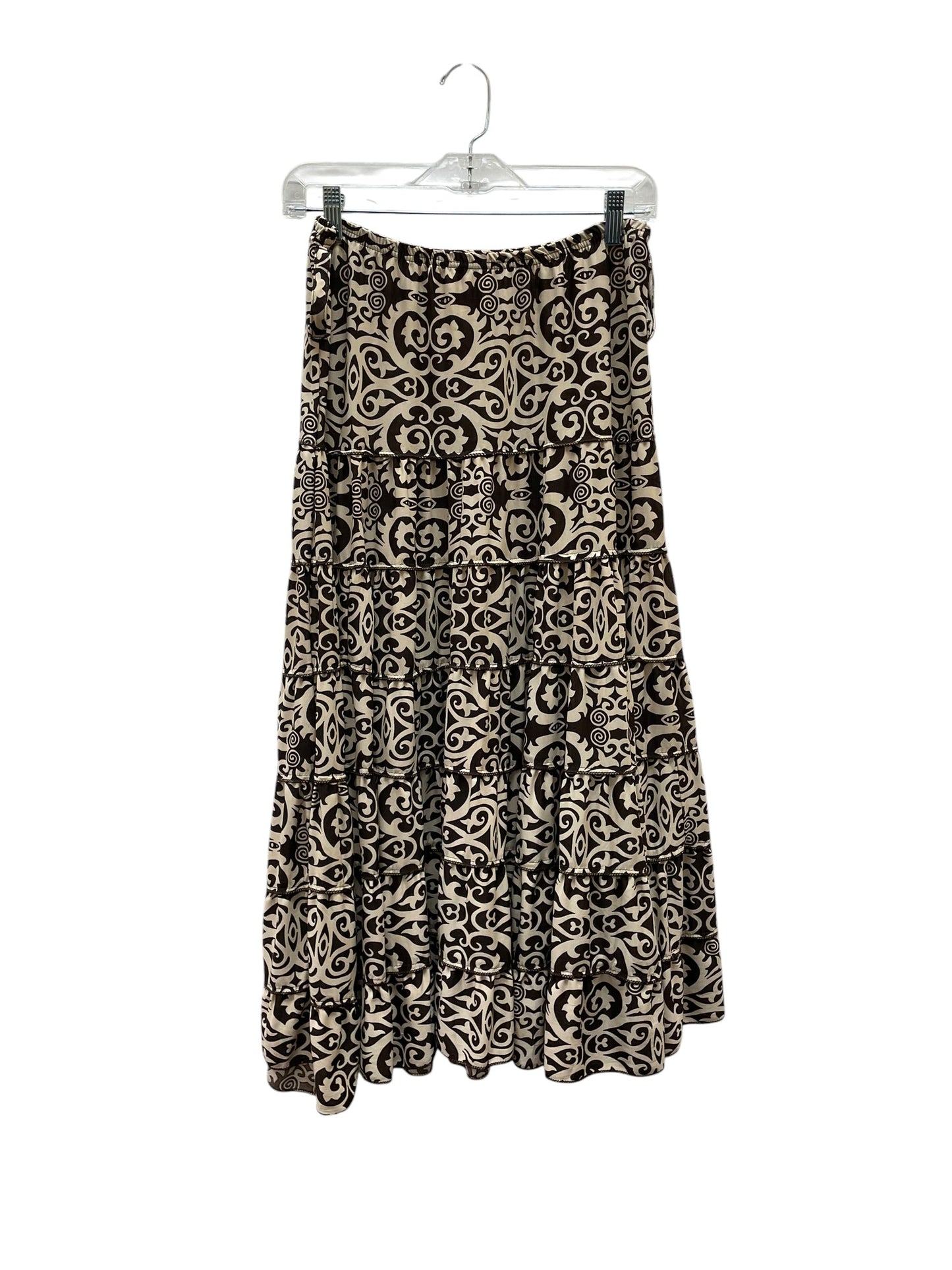 Skirt Maxi By Metro Wear In Brown, Size:S