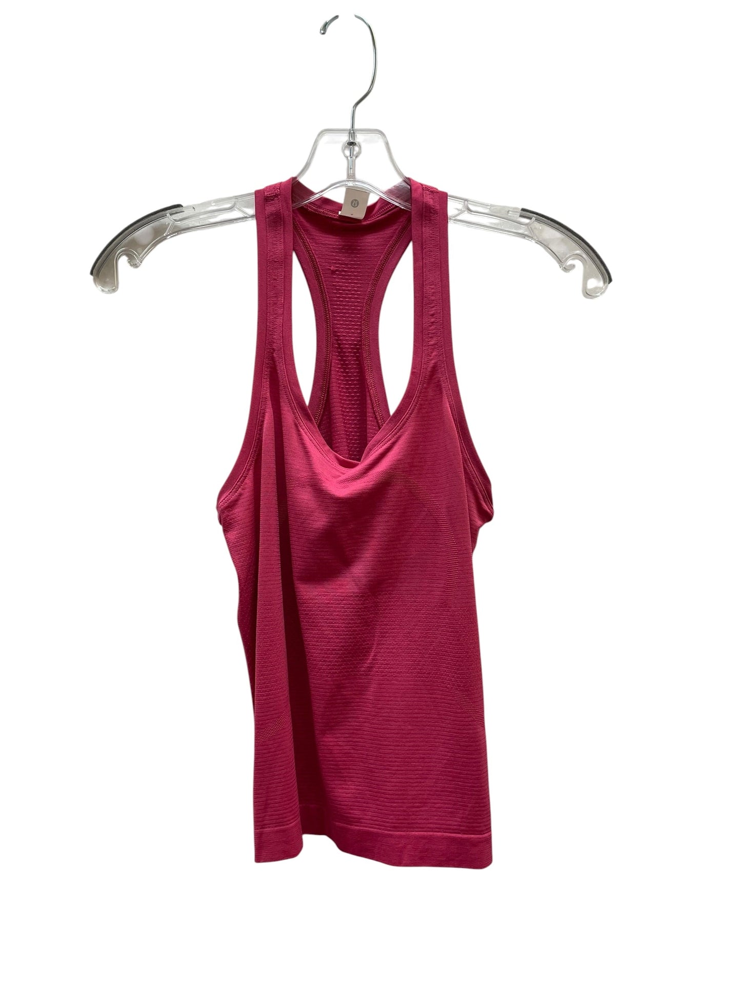 Athletic Tank Top By Lululemon In Pink, Size:4
