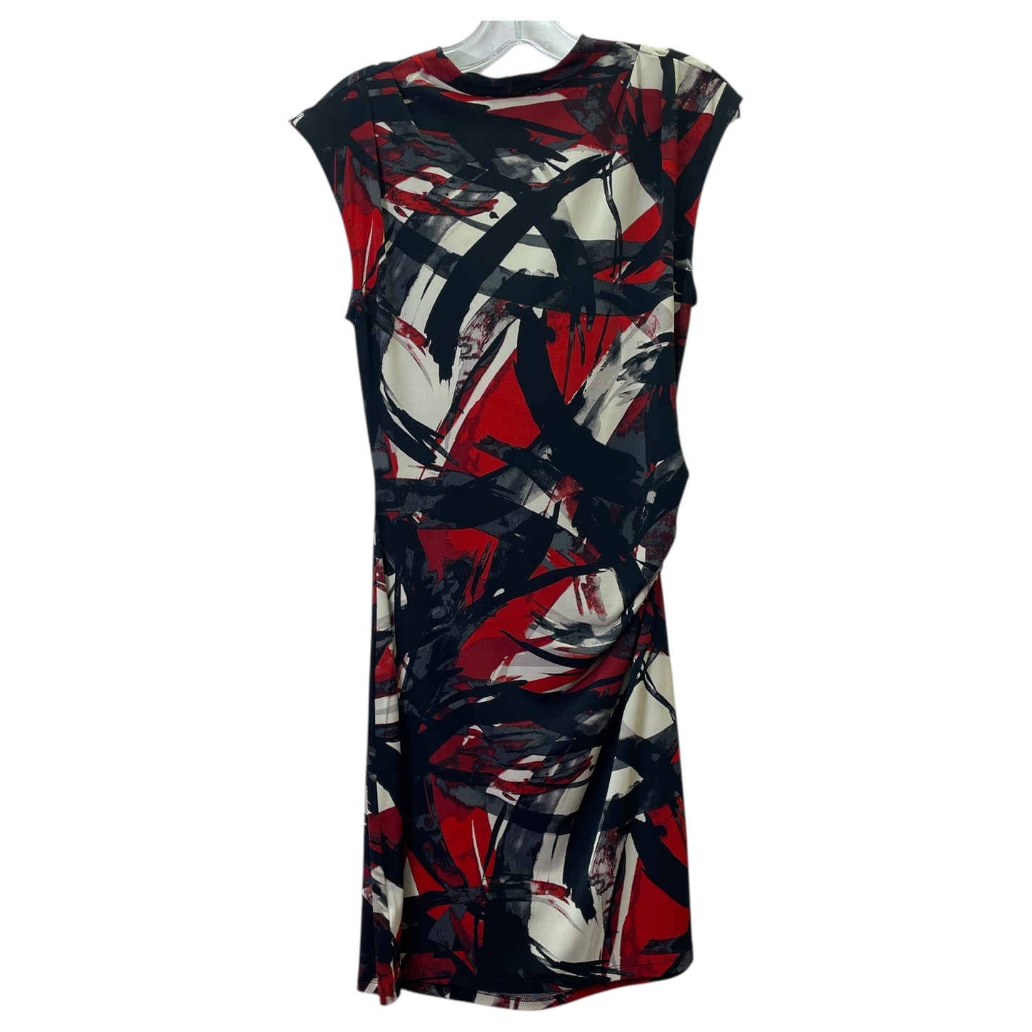 Dress Casual Midi By Michael By Michael Kors In Black & Cream, Size:M