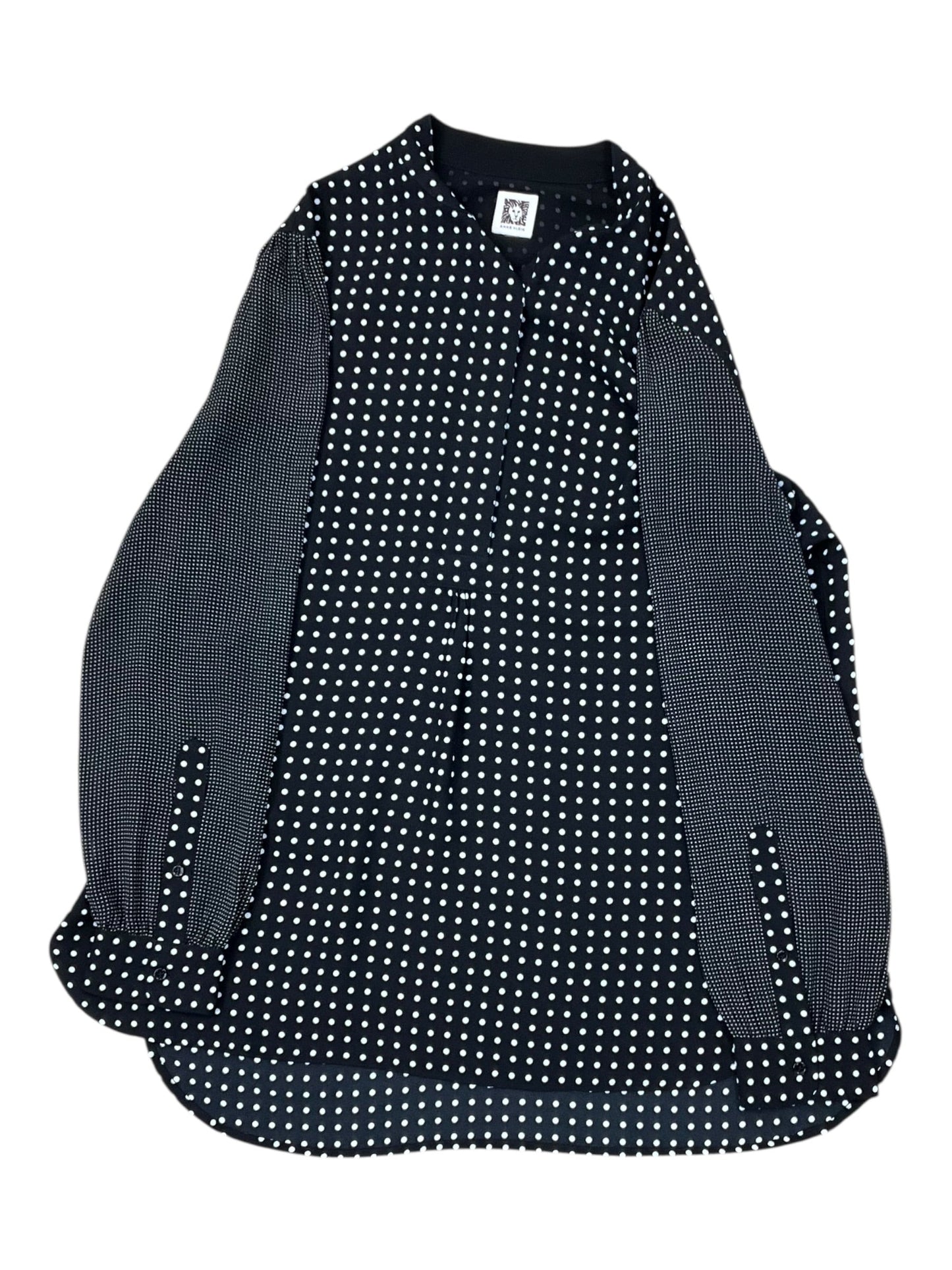 Top Ls By Anne Klein In Black & White, Size:L