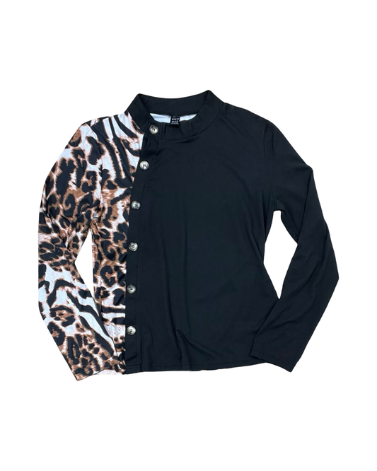 Top Ls By Shein In Black, Size:Xl