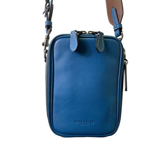 Handbag Designer By Coach In Blue, Size:Small