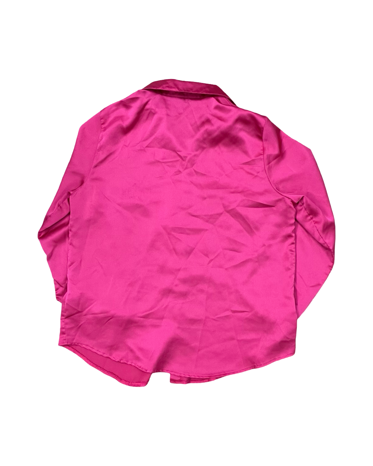 Blouse Ls By Shein In Pink, Size:Xl