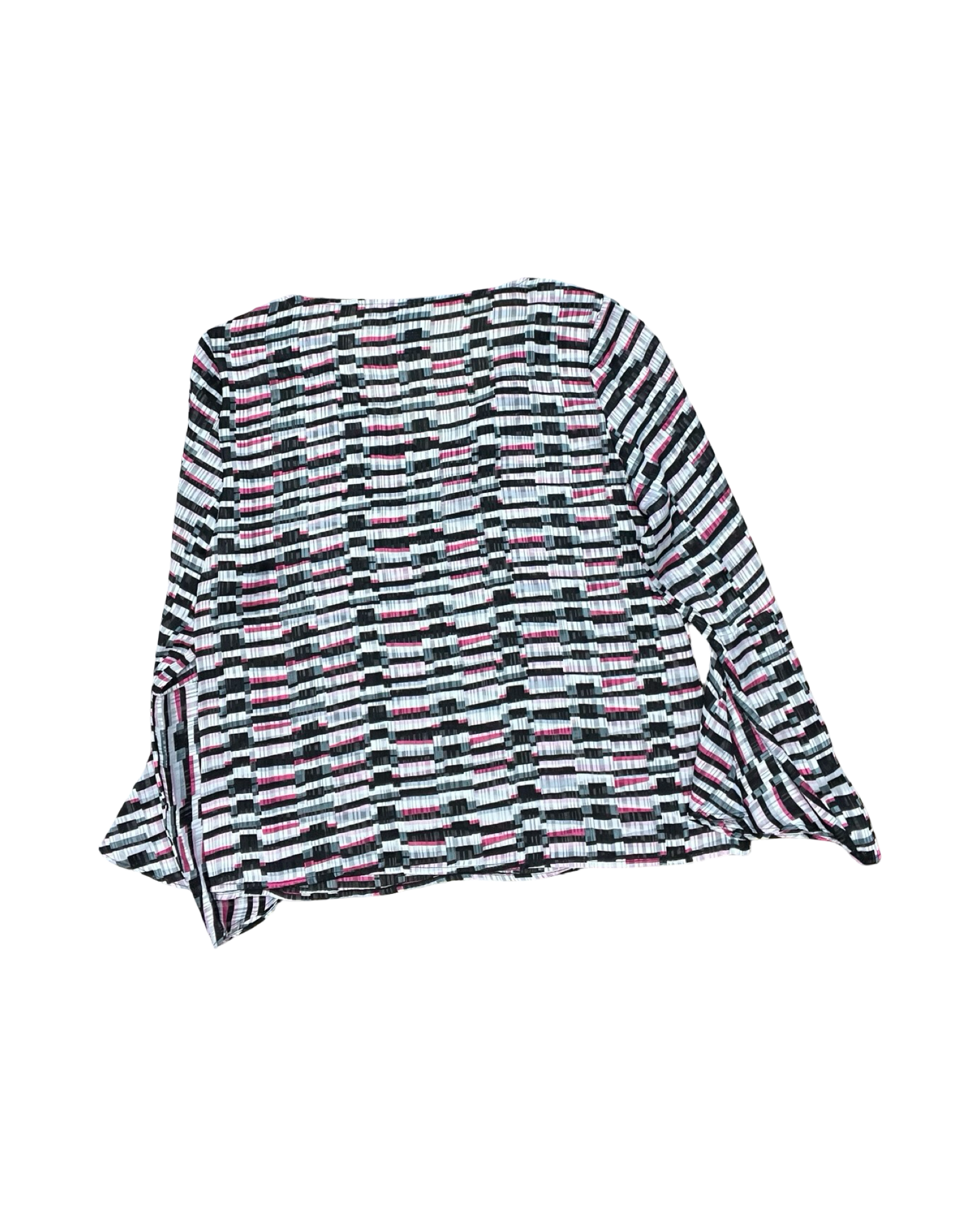 Top Ls By Soho Apparel In Pink & White, Size:L
