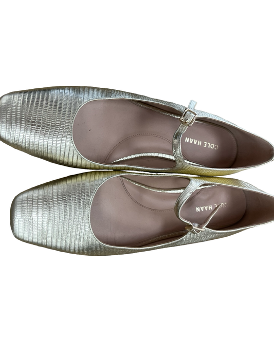 Shoes Flats By Cole-Haan In Gold, Size:10
