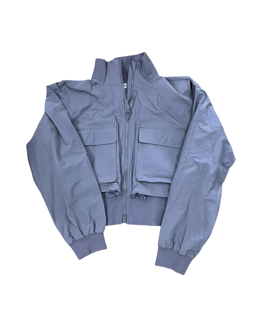 Athletic Jacket By Flx In Purple, Size:L