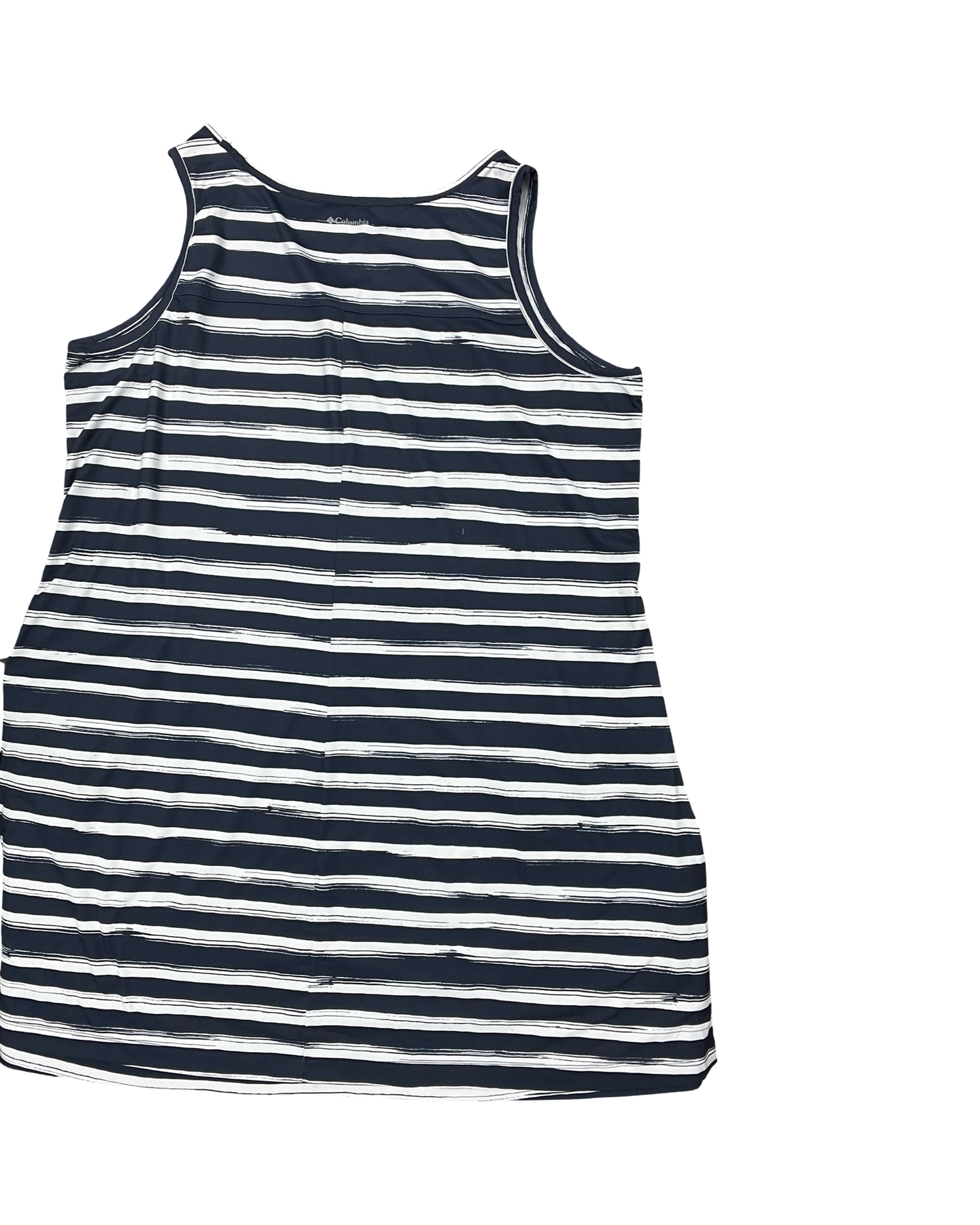 Dress Casual Midi By Columbia In Blue & White, Size:3