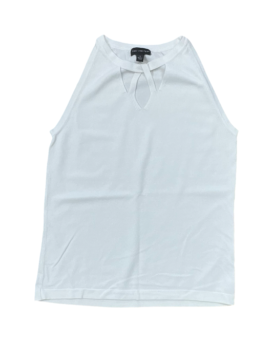 Top Sleeveless By Clothes Mentor In White, Size:S
