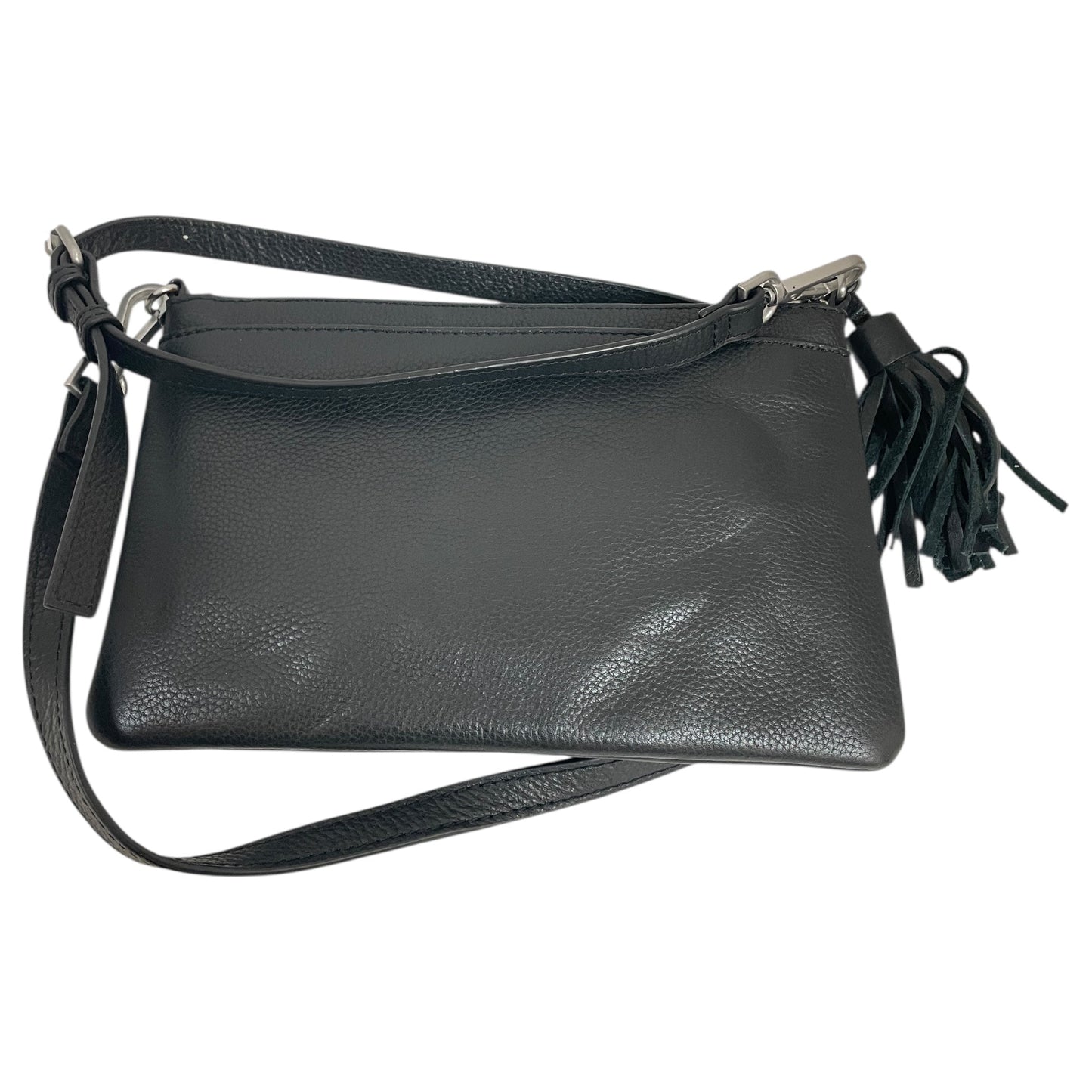 Crossbody Leather By J. Jill In Black, Size:Small