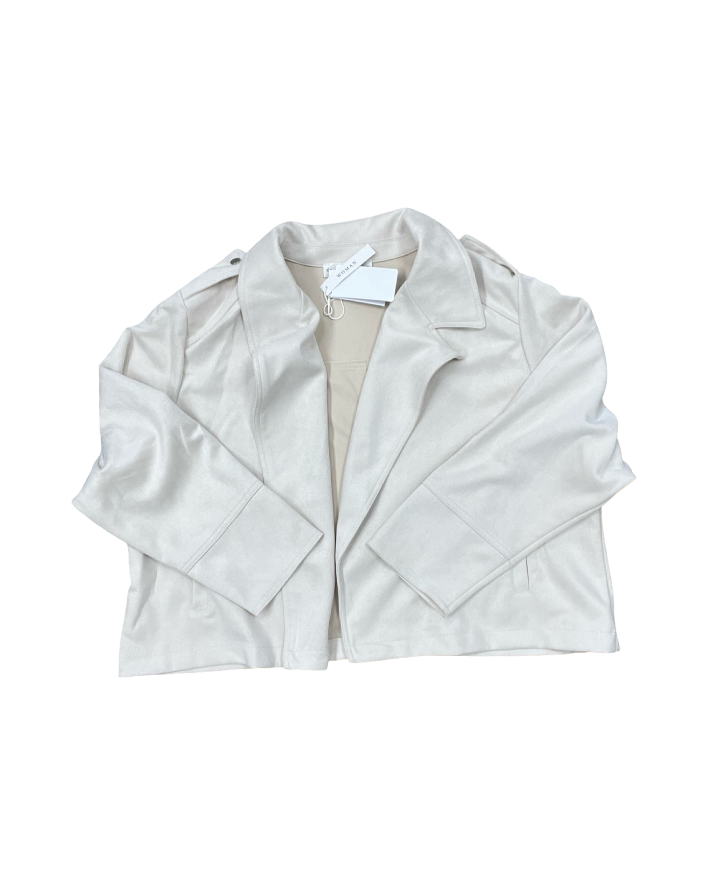 Blazer By Chelsea And Theodore In Cream, Size:3X