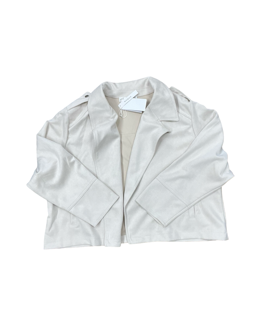 Blazer By Chelsea And Theodore In Cream, Size:3X