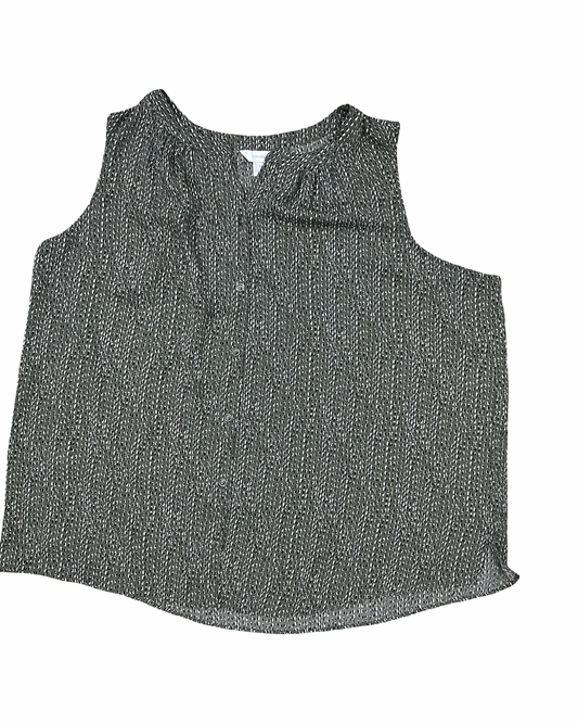 Top Sleeveless By Cj Banks In Green, Size:3X