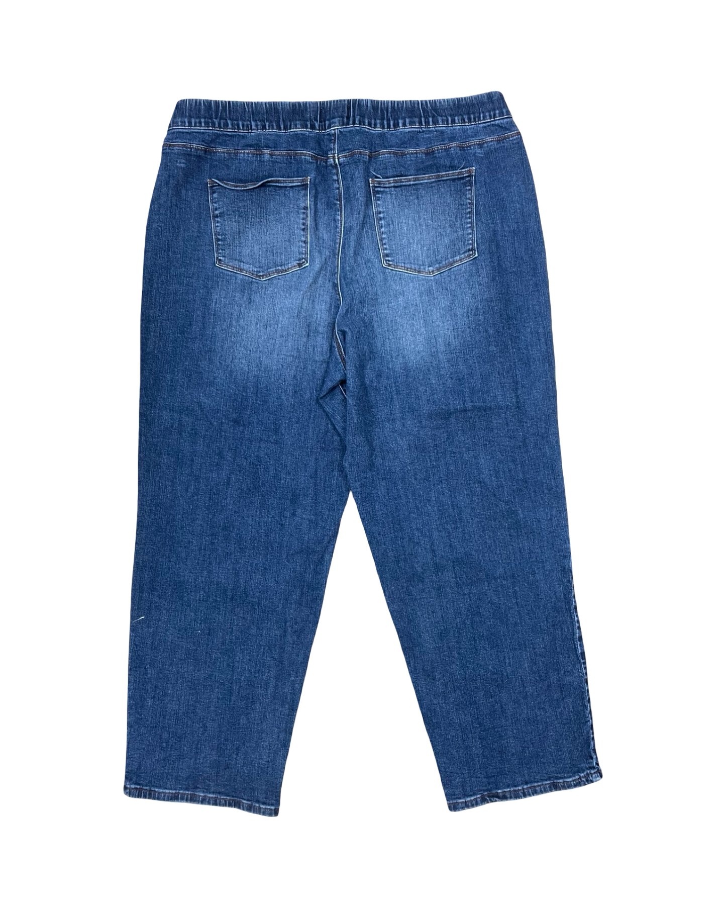 Jeans Wide Leg By Clothes Mentor In Blue Denim, Size:2X