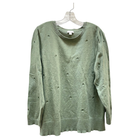 Sweater By J. Jill In Green, Size:Xl