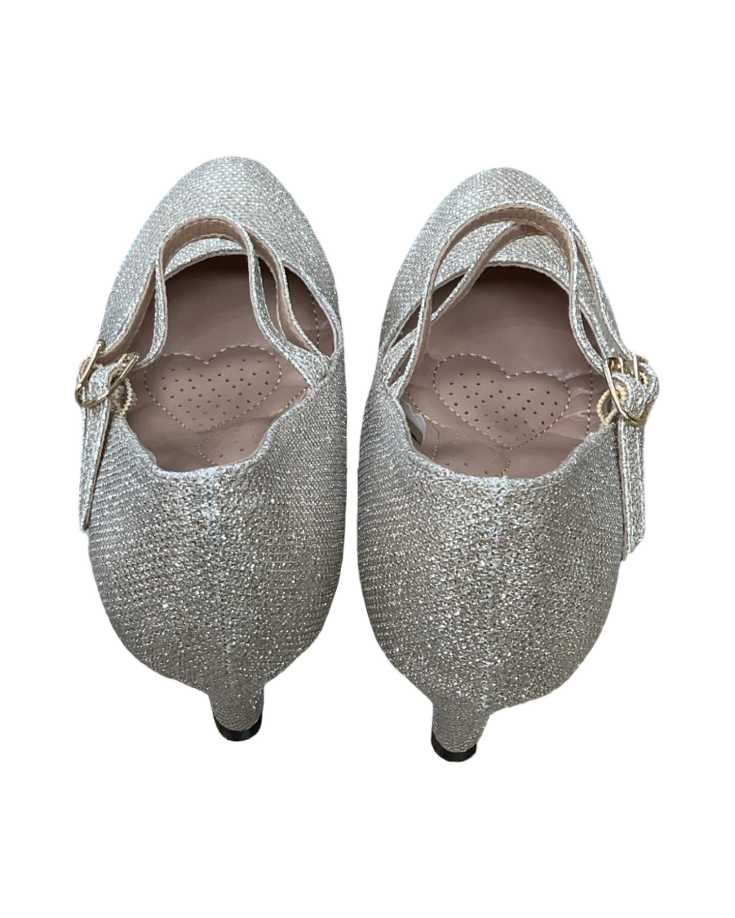 Shoes Heels Kitten By Clothes Mentor In Gold, Size:7.5