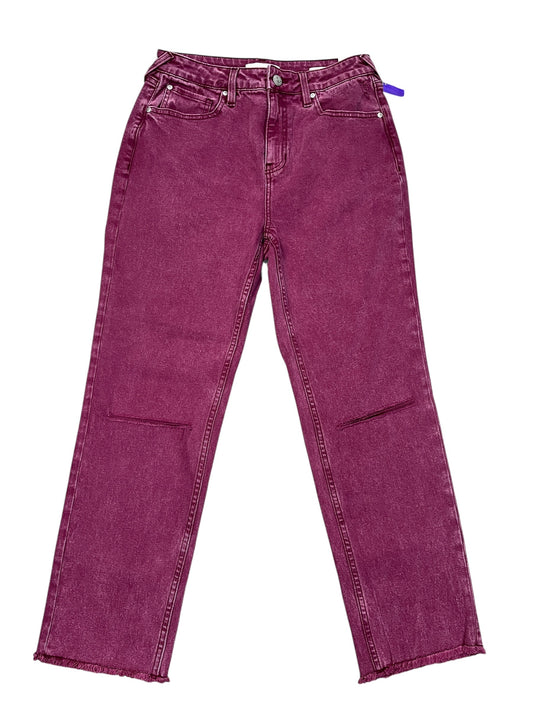 Jeans Straight By CLEO + WOLF In Purple Denim, Size:8
