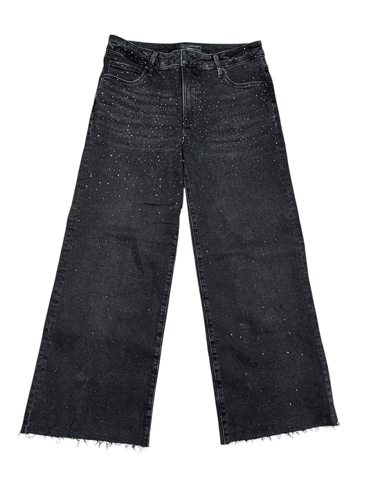 Jeans Wide Leg By Kut In Black Denim, Size:4