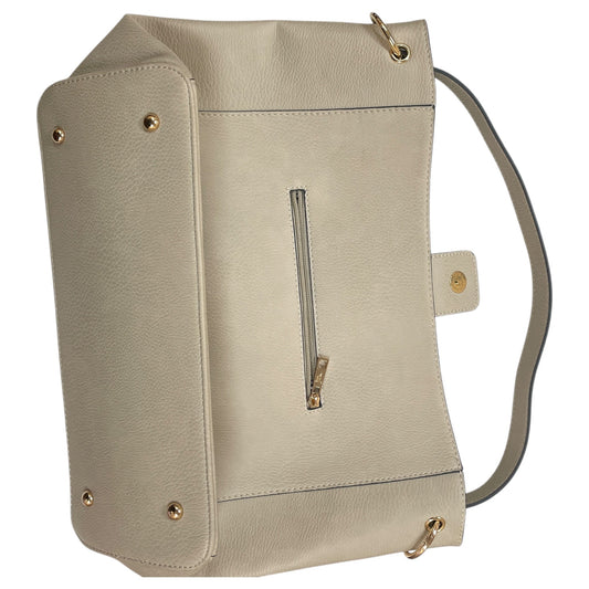 Handbag By Cme In Taupe, Size:Large