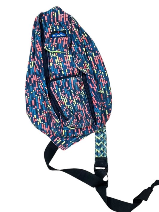 Backpack By Kavu In Blue & Orange, Size:Small