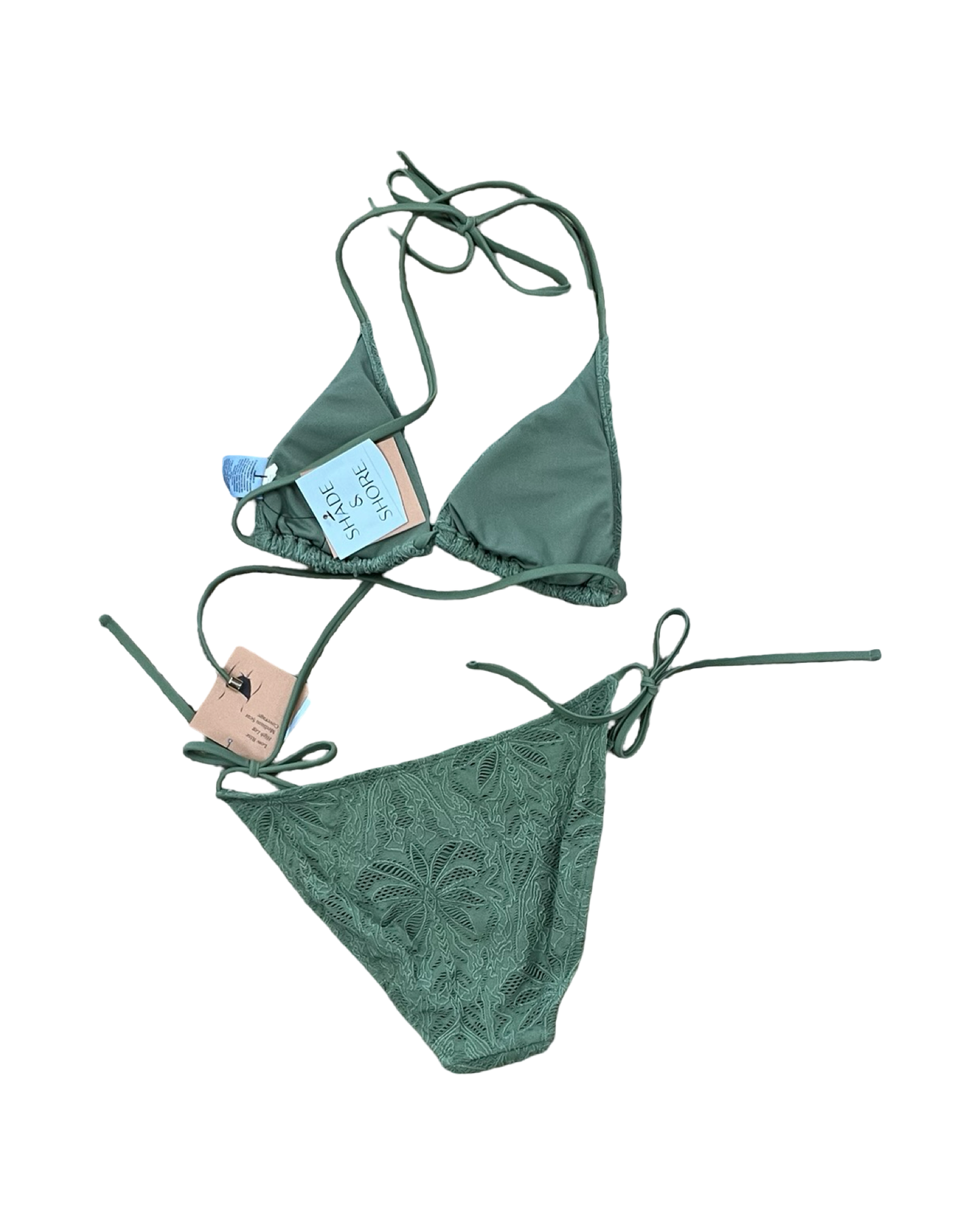 Swimsuit 2Pc By Shade & Shore In Green, Size:M