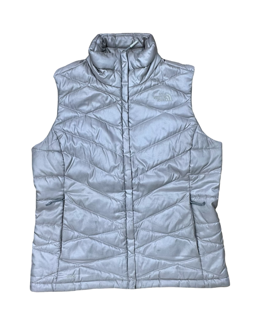 Vest Puffer & Quilted By The North Face In Grey, Size:M