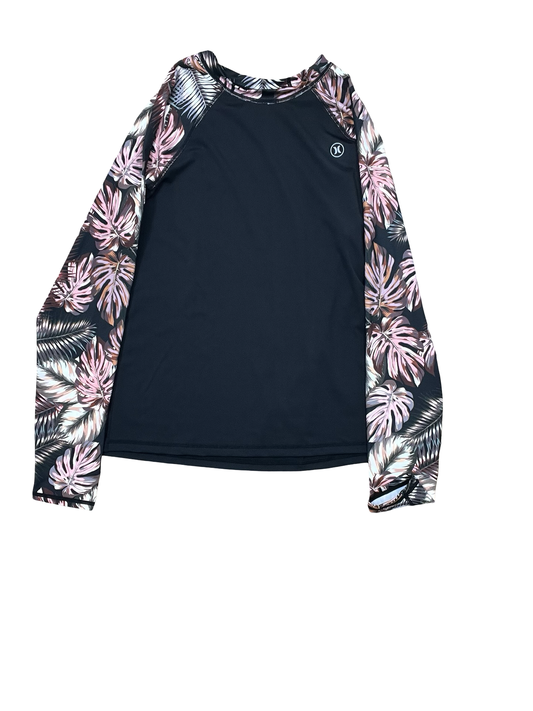 Athletic Top Ls Crewneck By Hurley In Black & Pink, Size:Xl