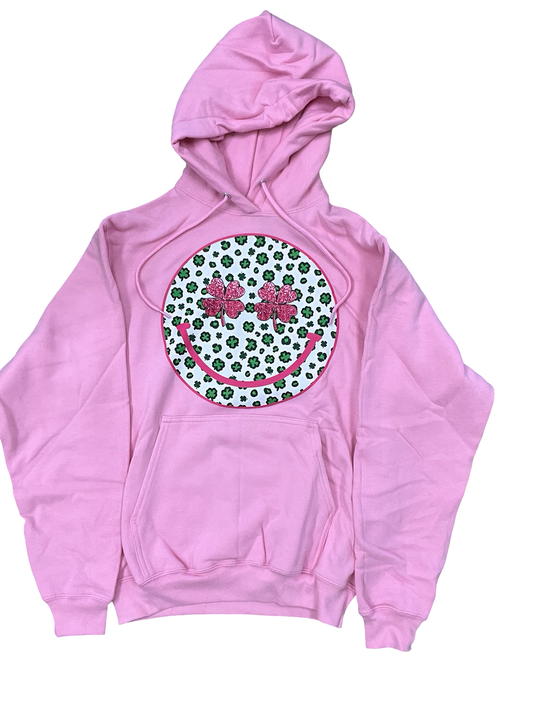 Sweatshirt Hoodie By Port & Company In Pink, Size:S