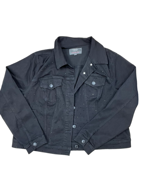 Jacket Denim By Torrid In Black, Size:2X