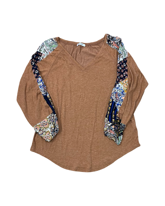 Top Ls By Clothes Mentor In Brown, Size:S