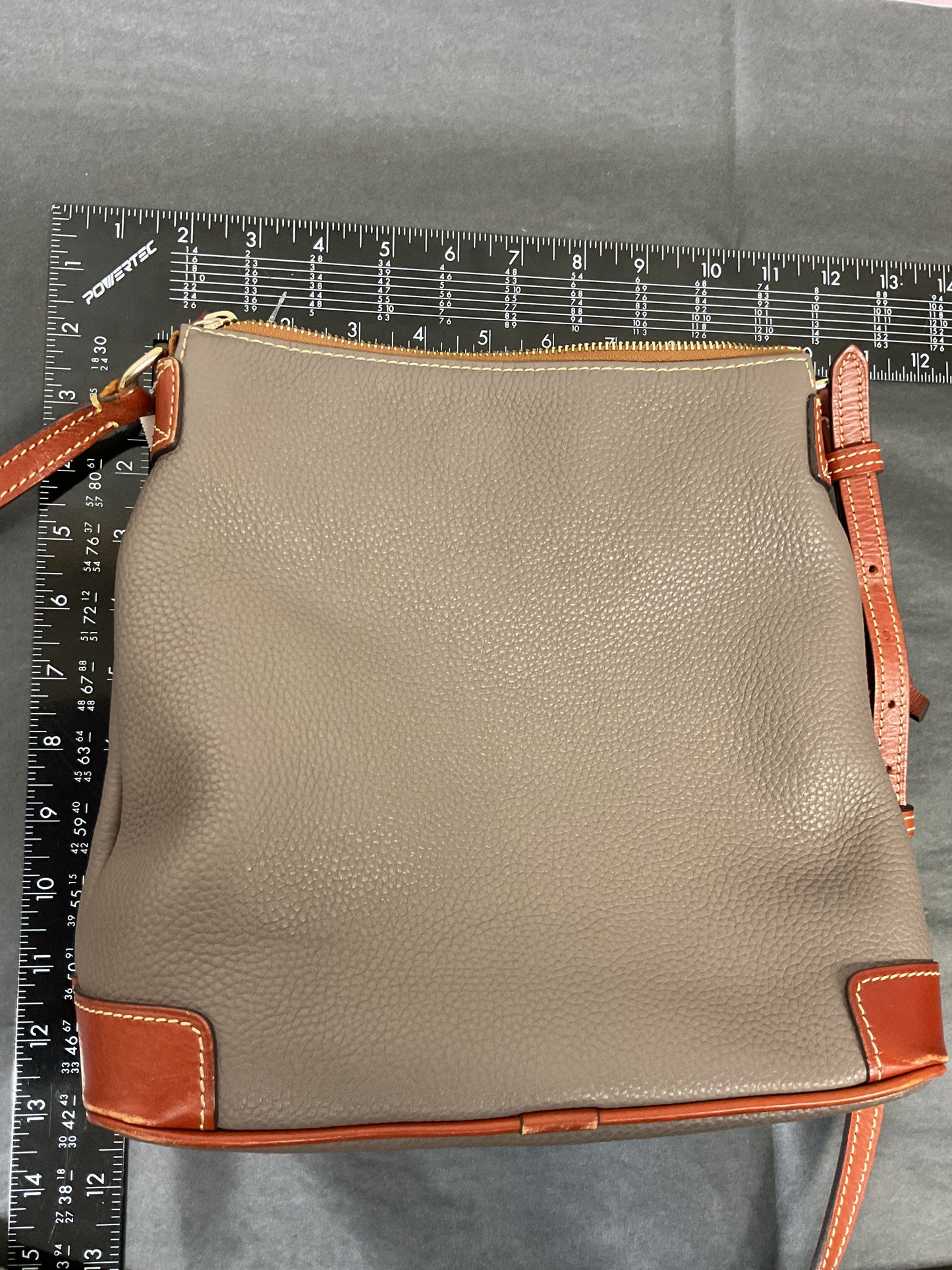 Crossbody Designer By Dooney And Bourke In Grey, Size:Medium