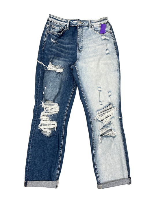 Jeans Boyfriend By Flying Monkey In Blue Denim, Size:8