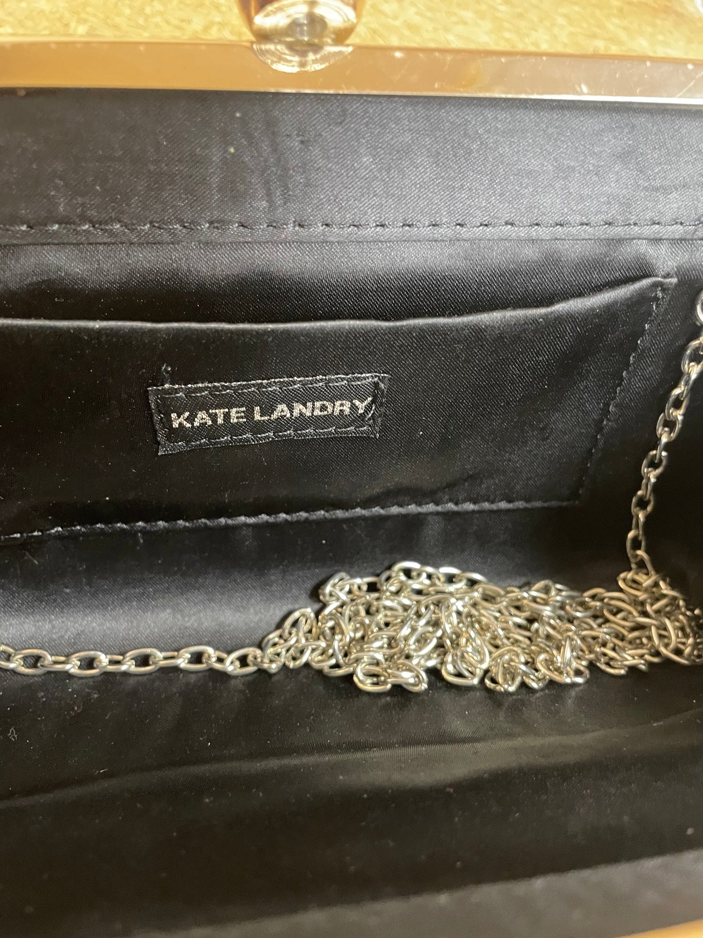 Clutch By Kate Landry In Black & Red, Size:Small
