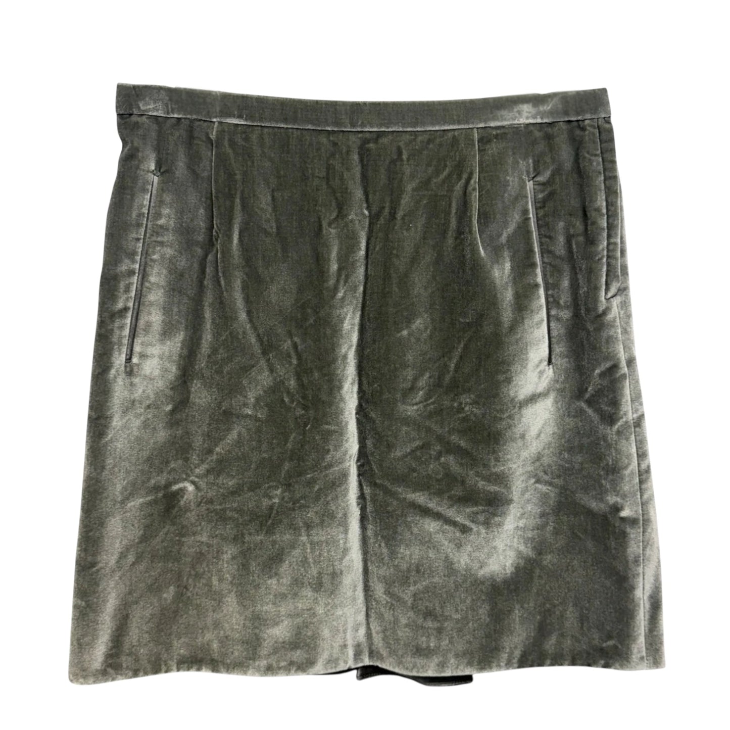 Velour Skirt Designer By Marc Jacobs In Grey, Size: 4