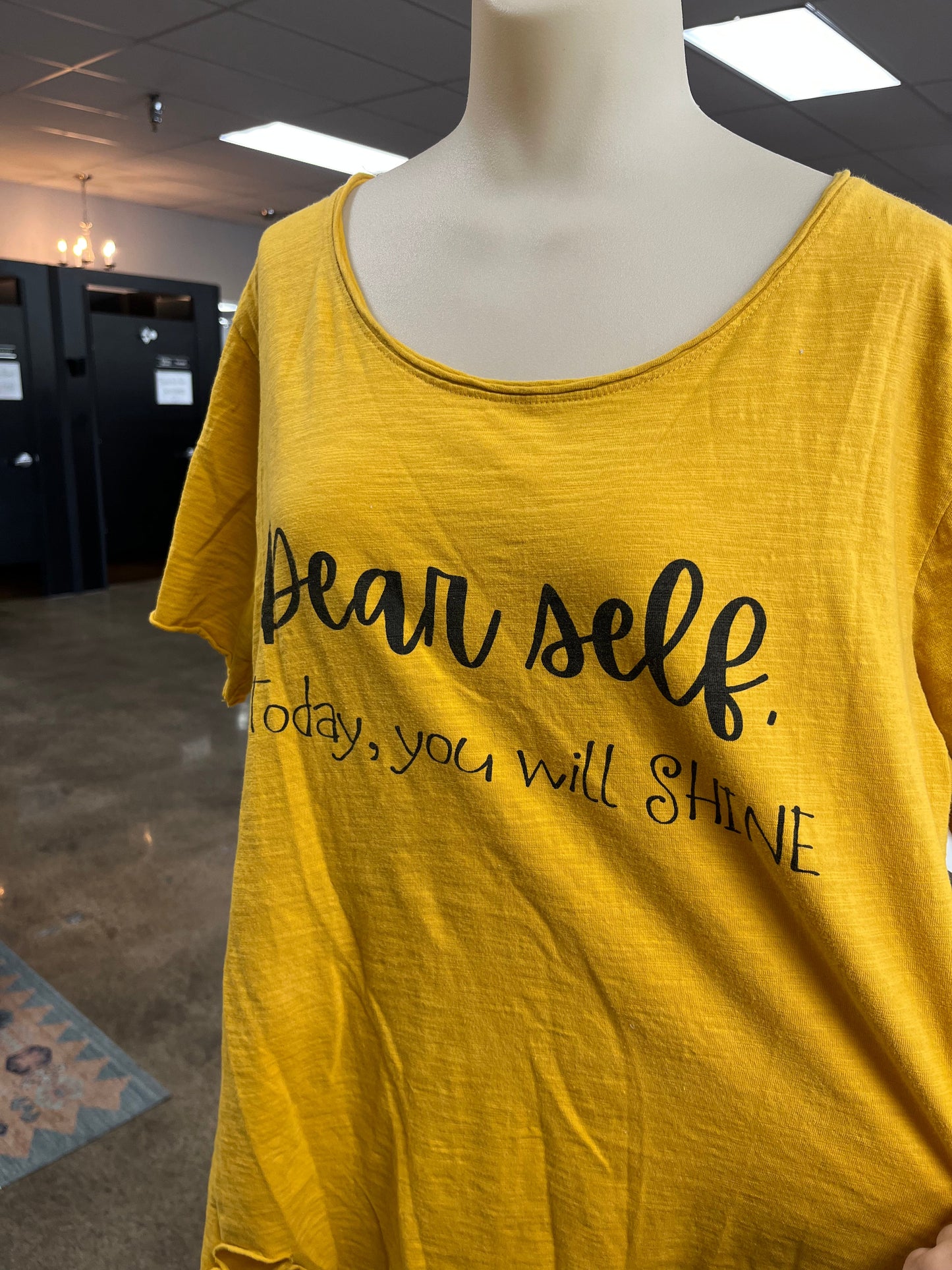 Top Ss By Clothes Mentor In Yellow, Size:S