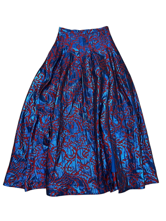 Skirt Maxi By Maeve In Blue & Red, Size:S