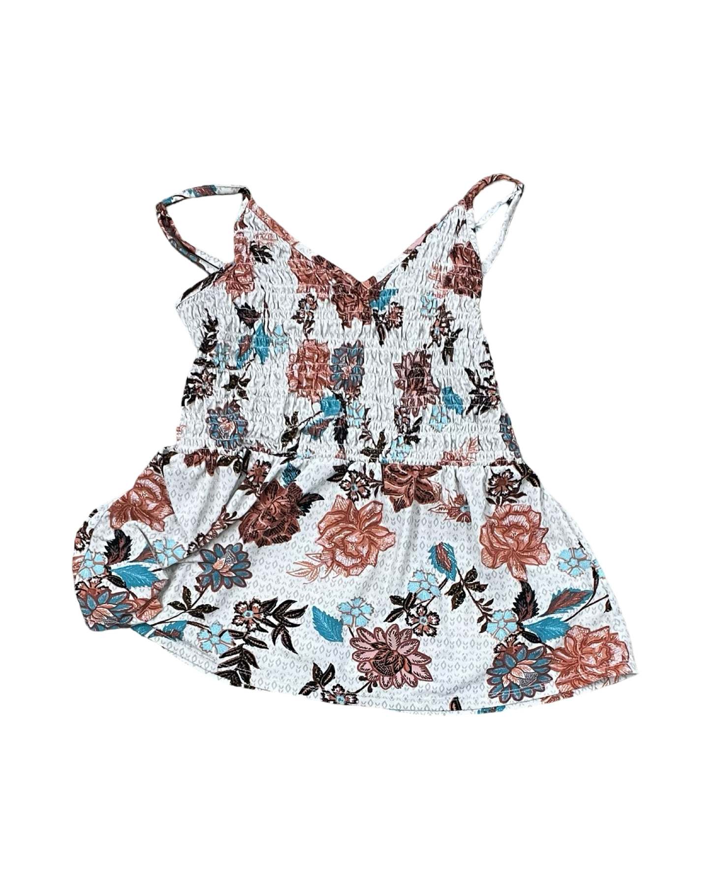 Top Sleeveless By Maurices In Floral Print, Size:M